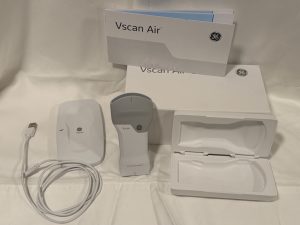 GE Vscan Air CL Portable Ultrasound with supplies